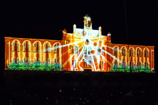 Historisches Videomapping