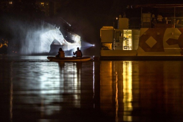 3x Water Screen Projection – Pardubice