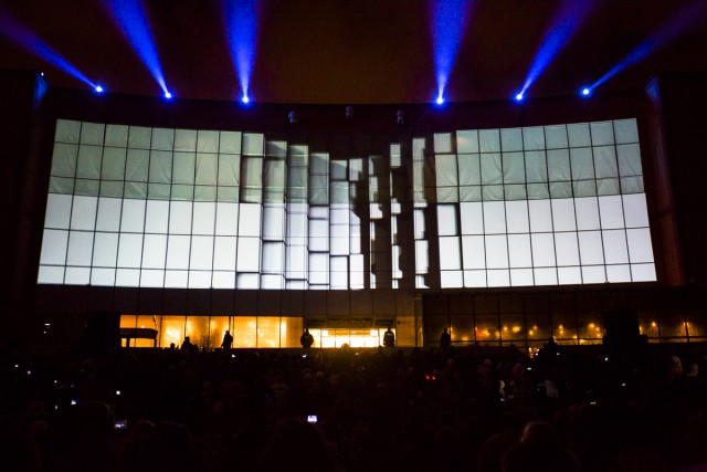 Vertikales Dance-Videomapping