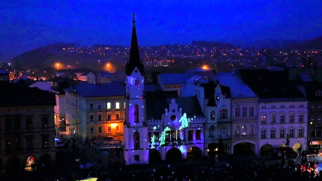 Weihnachtliches Videomapping